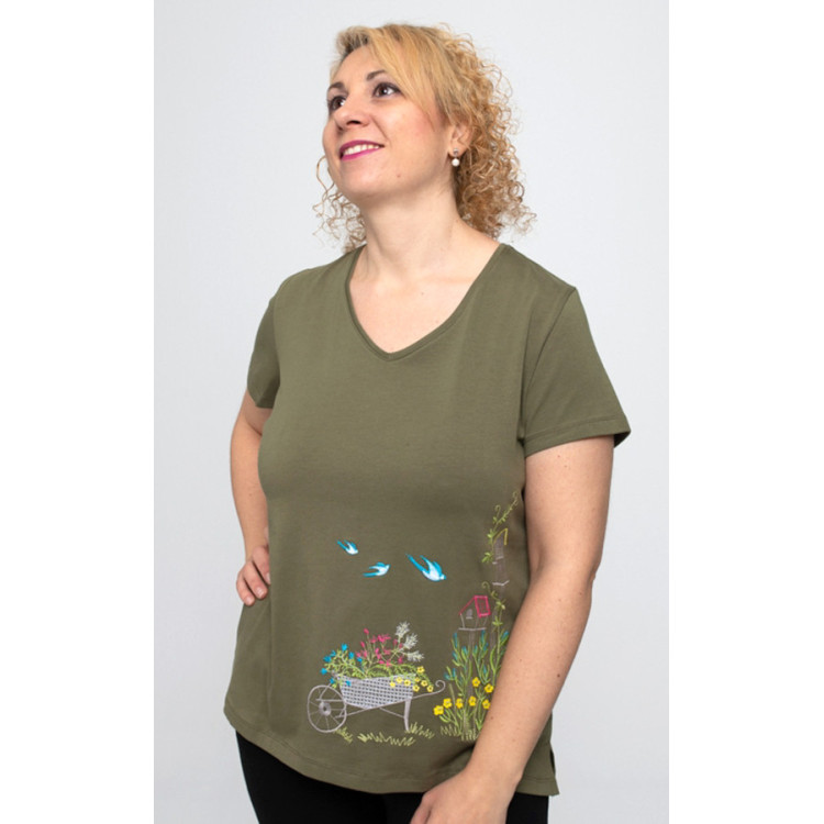 Camiseta Caki Jardín