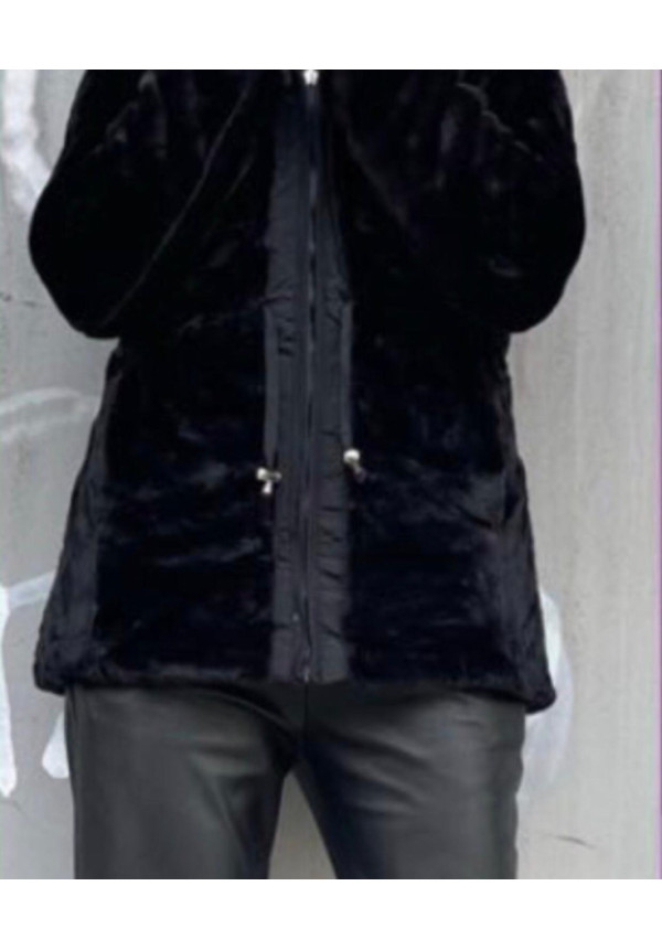 Parka Negra Reversible